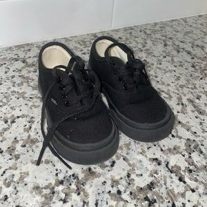VANS Authentic Shoe (Black/Black) Toddler
